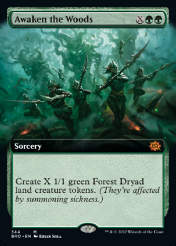Awaken the Woods (Extended Art) [The Brothers' War] [Foil]
