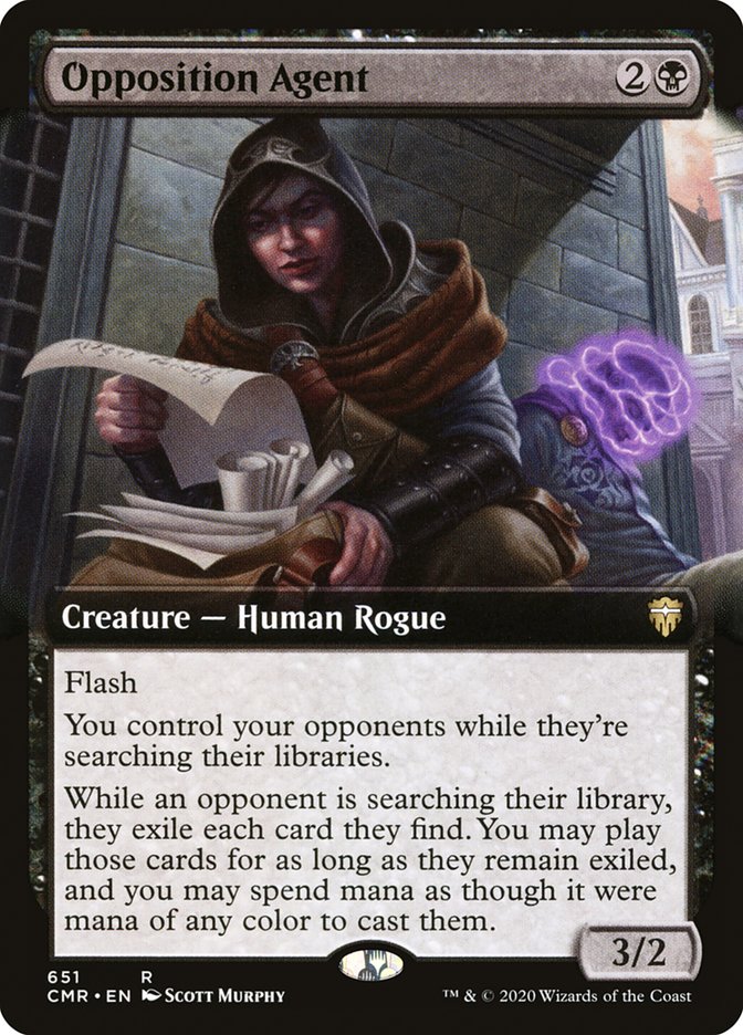 Opposition Agent (Extended Art) [Commander Legends] [Foil]