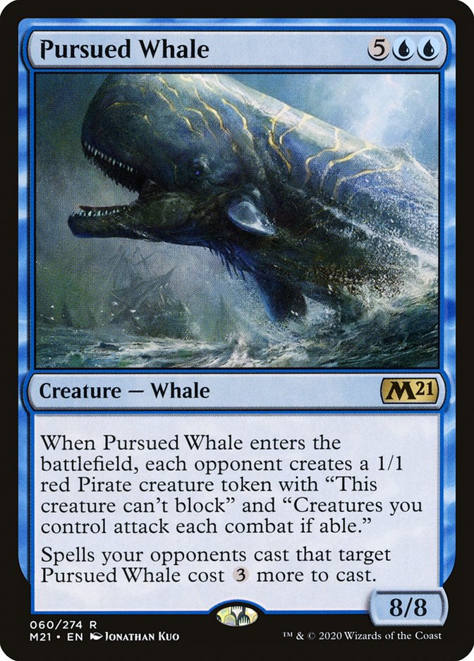 Pursued Whale [Core Set 2021] [Foil]