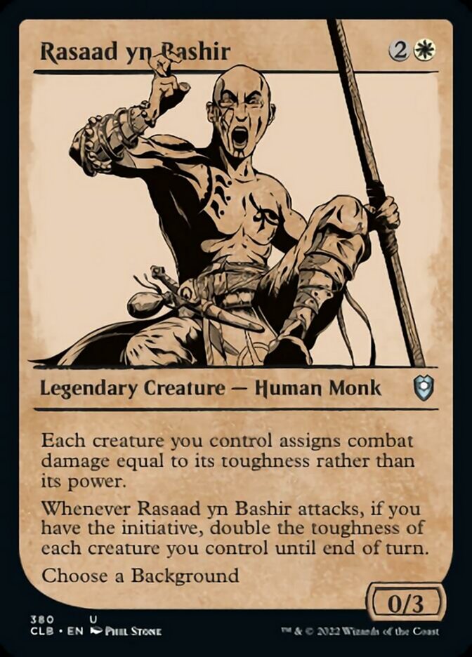Rasaad yn Bashir (Showcase) [Commander Legends: Battle for Baldur's Gate] [Foil]