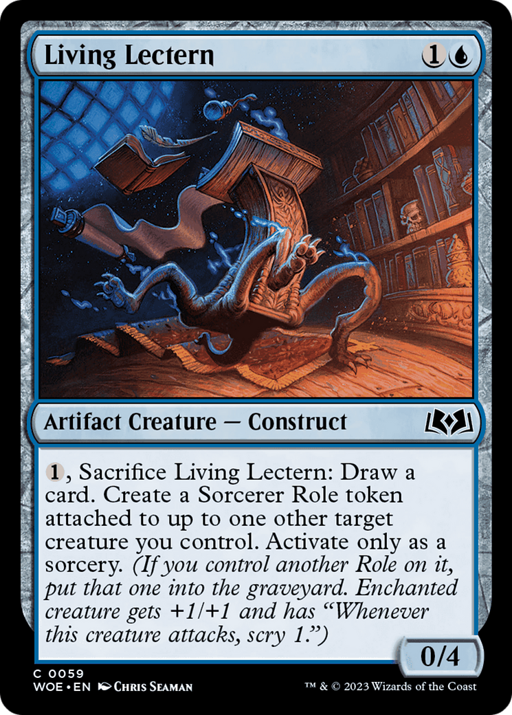 Living Lectern [Wilds of Eldraine] [Foil]