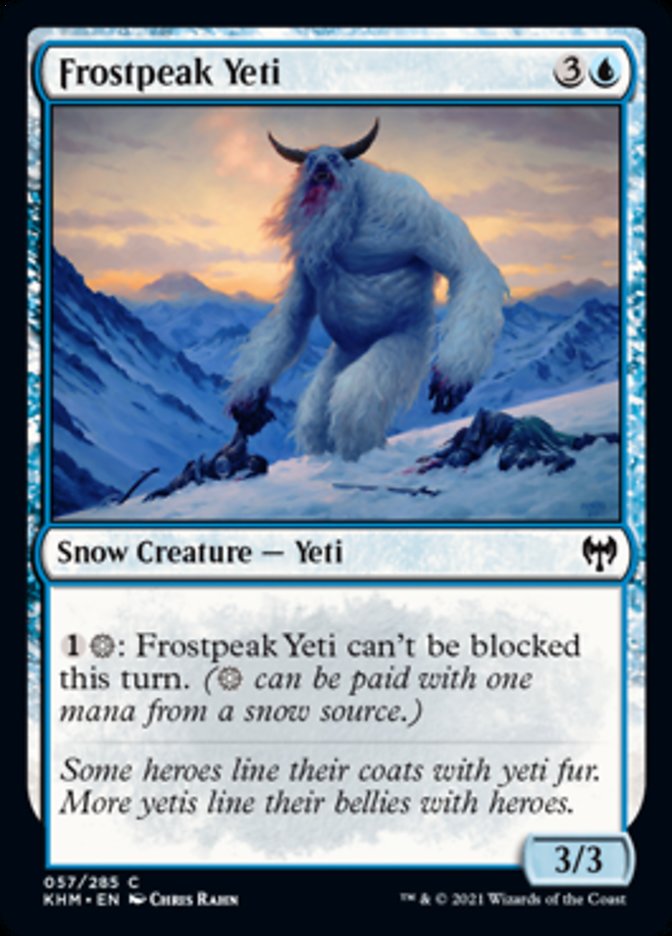 Frostpeak Yeti [Kaldheim] [Foil]