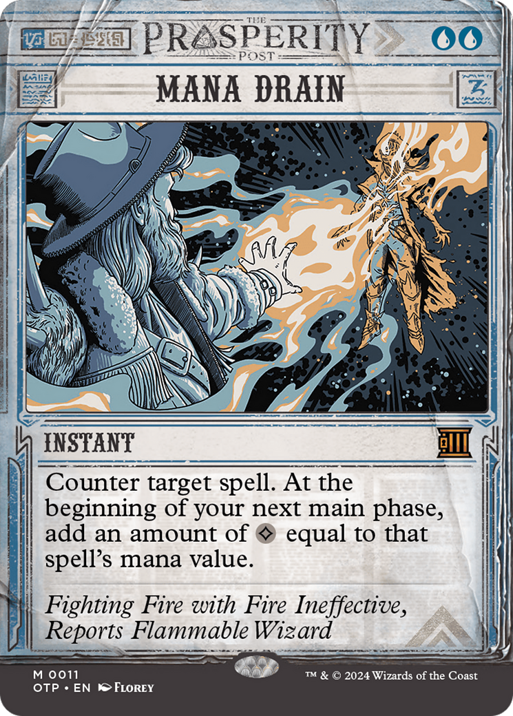 Mana Drain [Outlaws of Thunder Junction: Breaking News] [Foil]