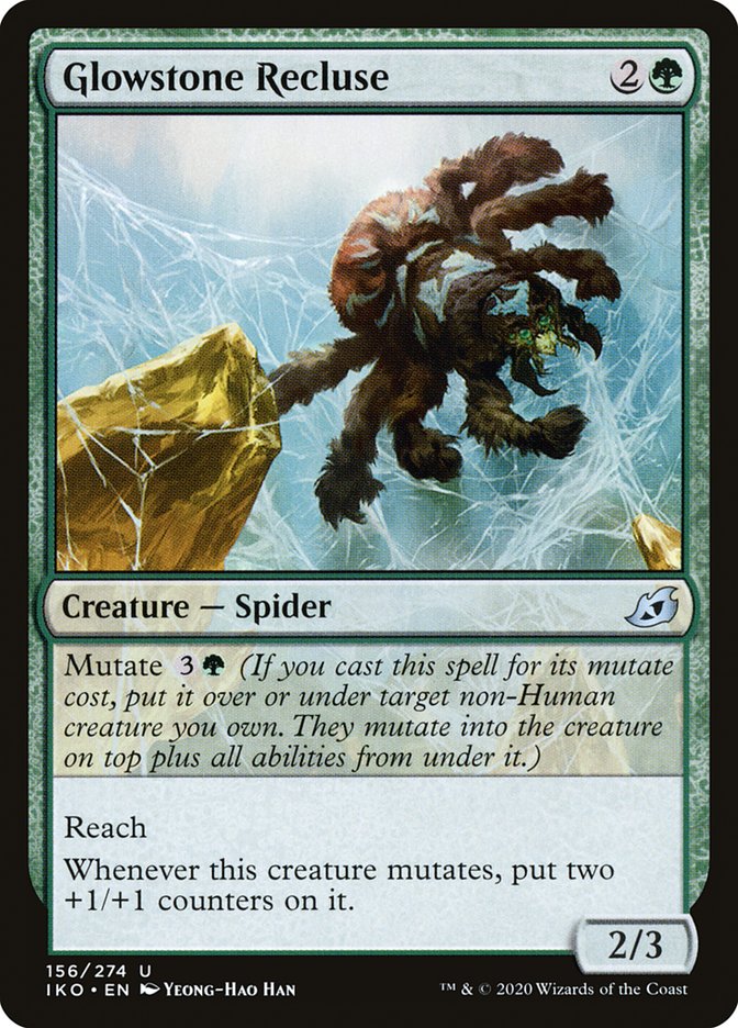 Glowstone Recluse [Ikoria: Lair of Behemoths] [Foil]