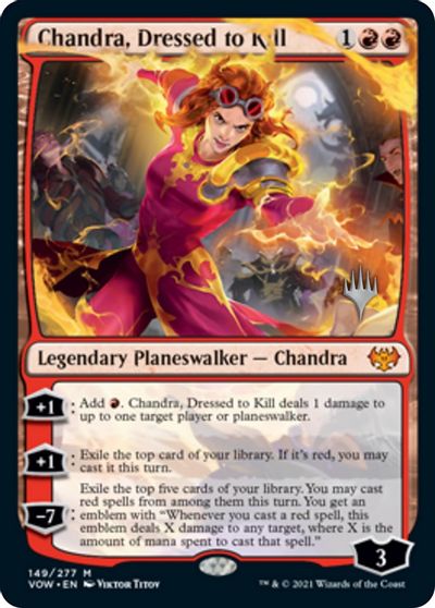 Chandra, Dressed to Kill (Promo Pack) [Innistrad: Crimson Vow Promos] [Foil]