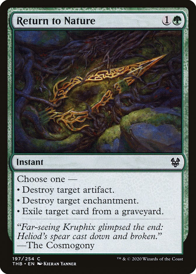 Return to Nature [Theros Beyond Death] [Foil]