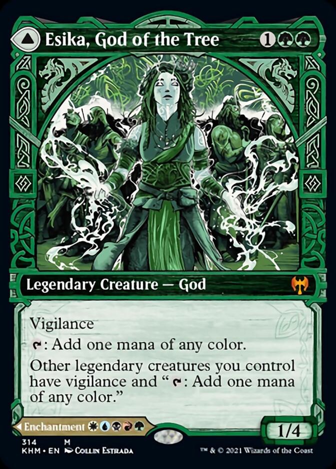 Esika, God of the Tree // The Prismatic Bridge (Showcase) [Kaldheim] [Foil]
