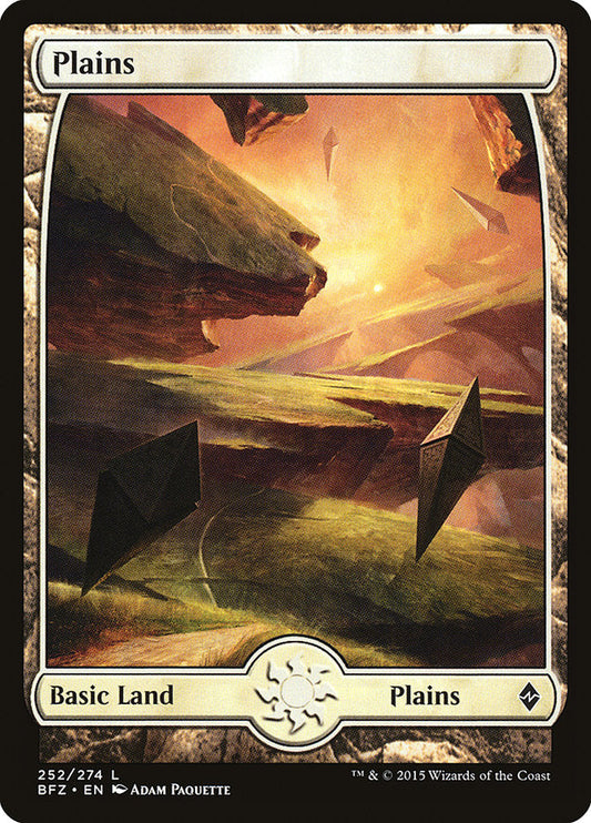 Plains (252) (Full Art) [Battle for Zendikar] [Foil]