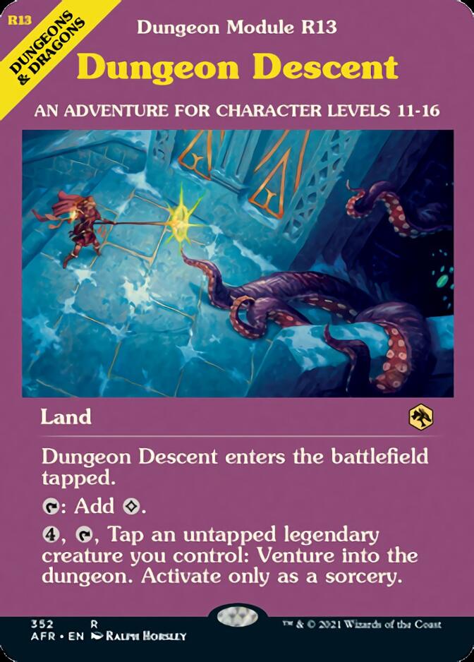 Dungeon Descent (Dungeon Module) [Dungeons & Dragons: Adventures in the Forgotten Realms] [Foil]