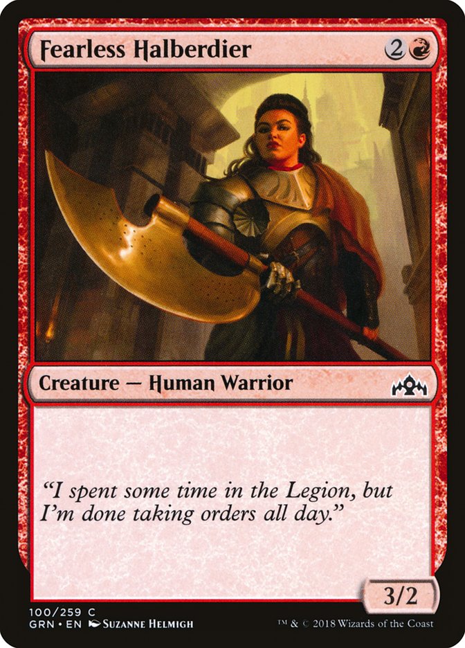 Fearless Halberdier [Guilds of Ravnica] [Foil]
