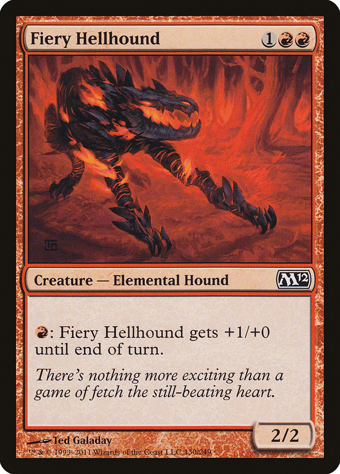 Fiery Hellhound [Core Set 2012] [Foil]