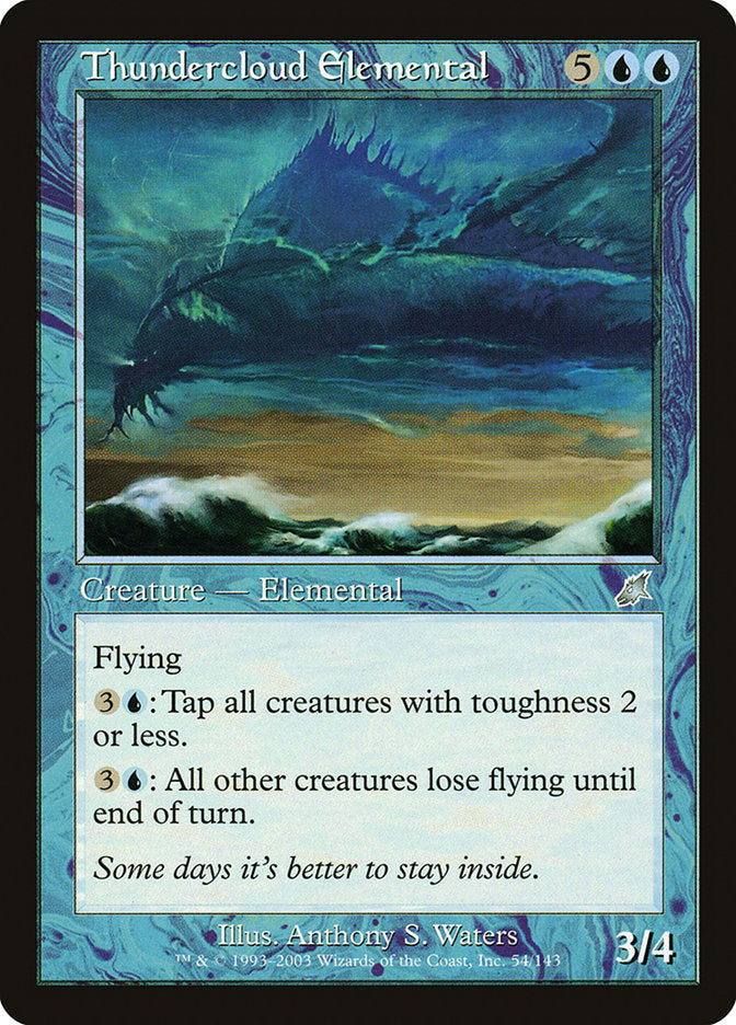 Thundercloud Elemental [Scourge] [Foil]