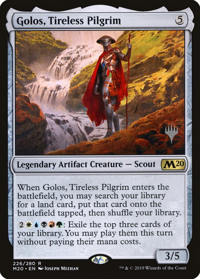 Golos, Tireless Pilgrim (Promo Pack) [Core Set 2020 Promos] [Foil]