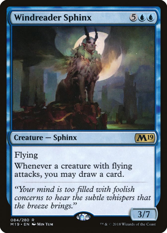 Windreader Sphinx [Core Set 2019] [Foil]