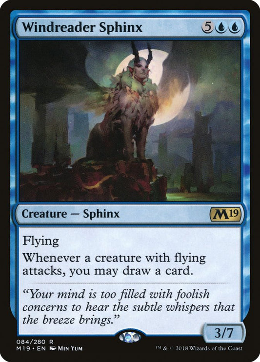 Windreader Sphinx [Core Set 2019] [Foil]