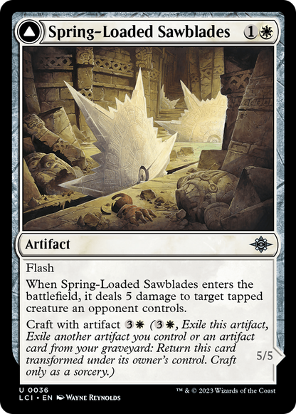 Spring-Loaded Sawblades // Bladewheel Chariot [The Lost Caverns of Ixalan] [Foil]