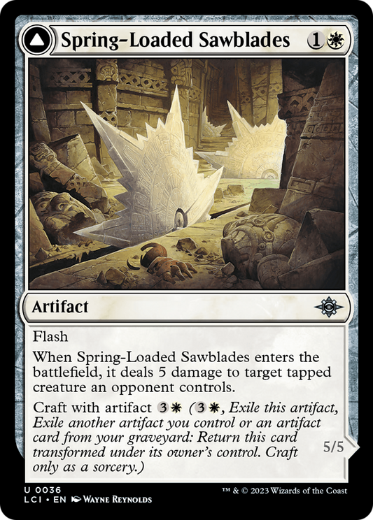 Spring-Loaded Sawblades // Bladewheel Chariot [The Lost Caverns of Ixalan] [Foil]