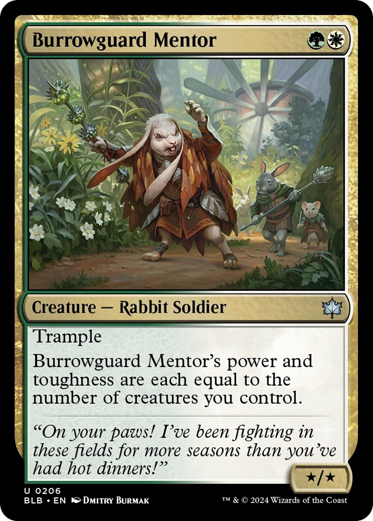 Burrowguard Mentor [Bloomburrow] [Foil]