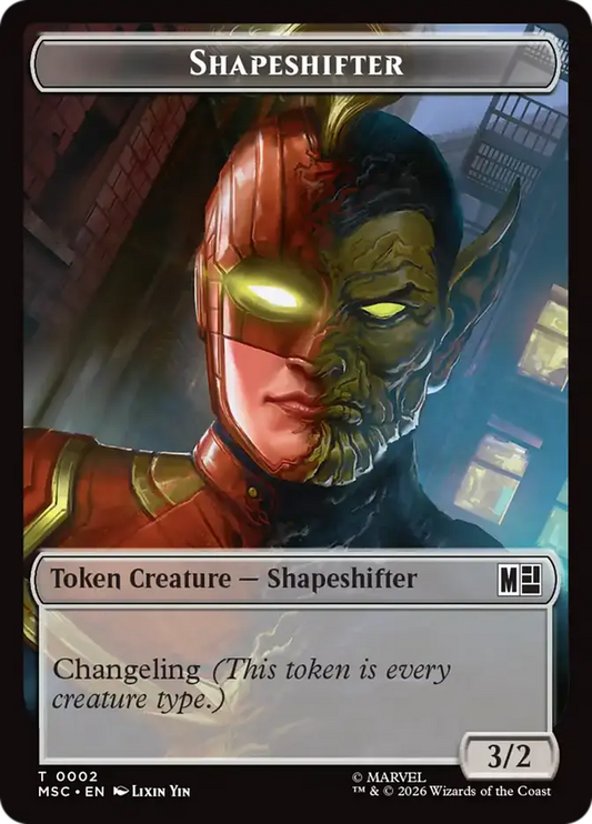 Villain // Shapeshifter Double-Sided Token [Marvel Super Heroes Commander]