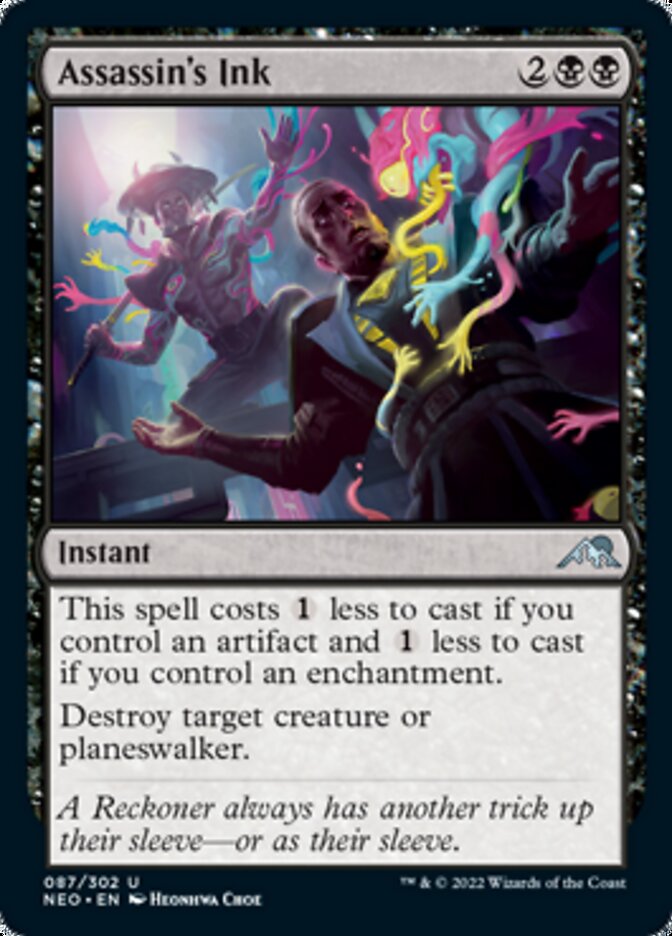 Assassin's Ink [Kamigawa: Neon Dynasty] [Foil]