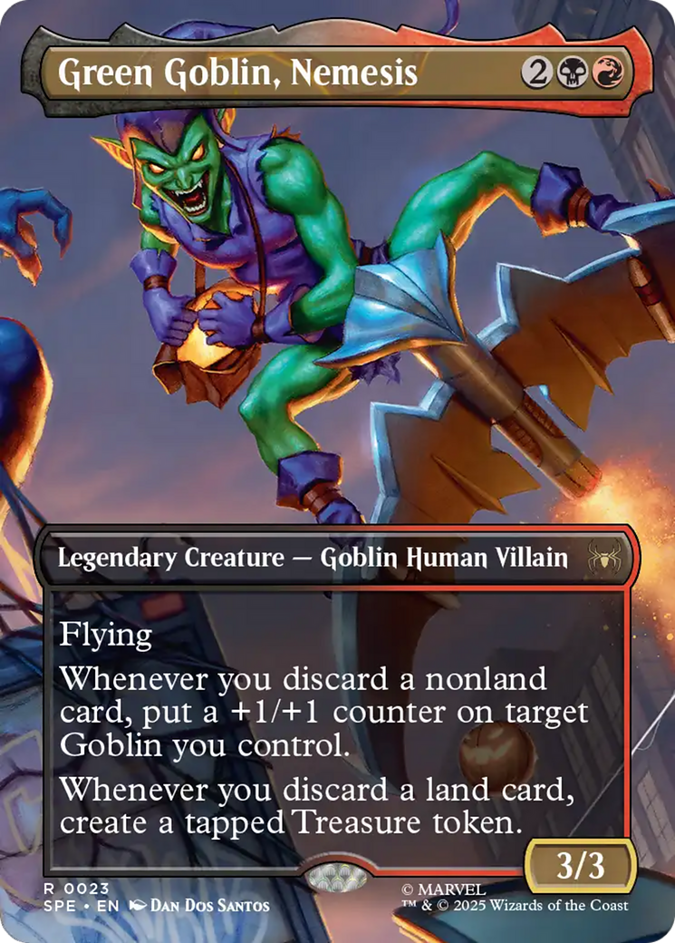 Green Goblin, Nemesis (Borderless) [Marvel's Spider-Man: Eternal-Legal] [Foil]