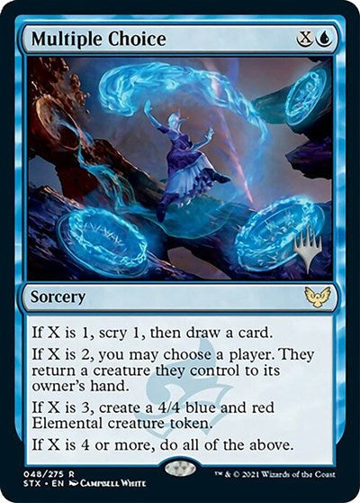 Multiple Choice (Promo Pack) [Strixhaven: School of Mages Promos] [Foil]