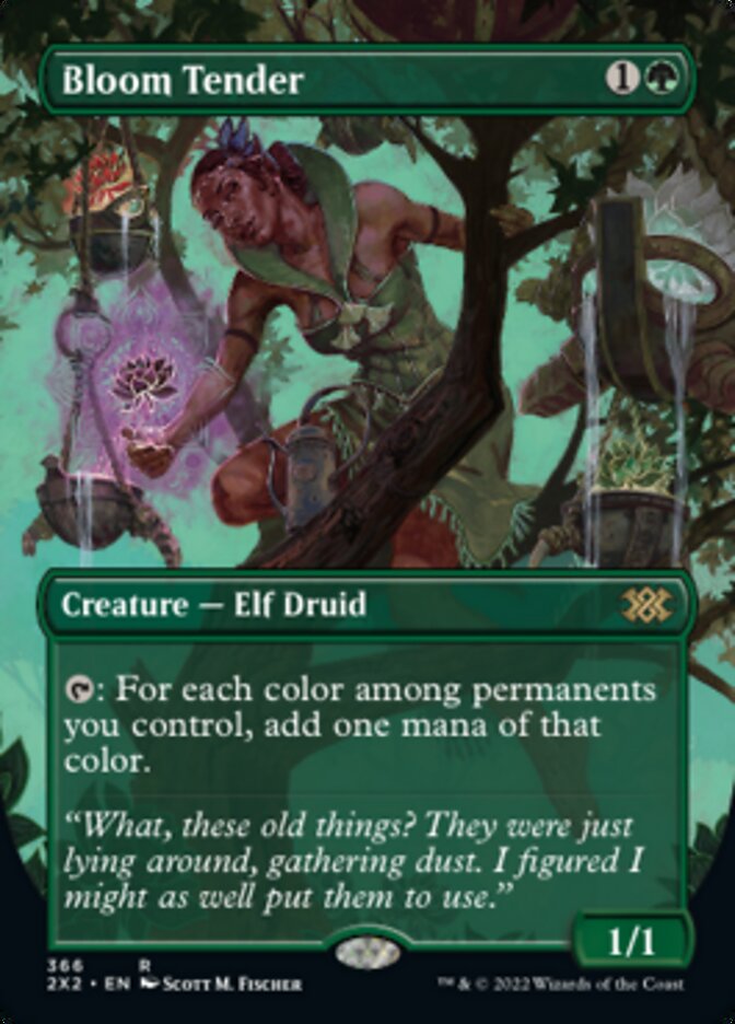 Bloom Tender (Borderless Alternate Art) [Double Masters 2022] [Foil]