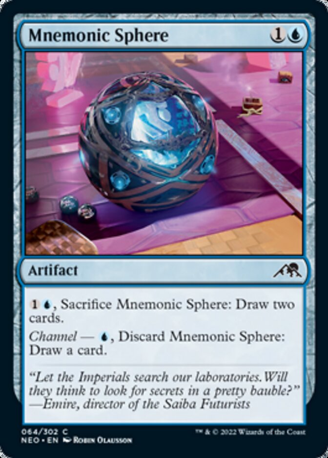 Mnemonic Sphere [Kamigawa: Neon Dynasty] [Foil]