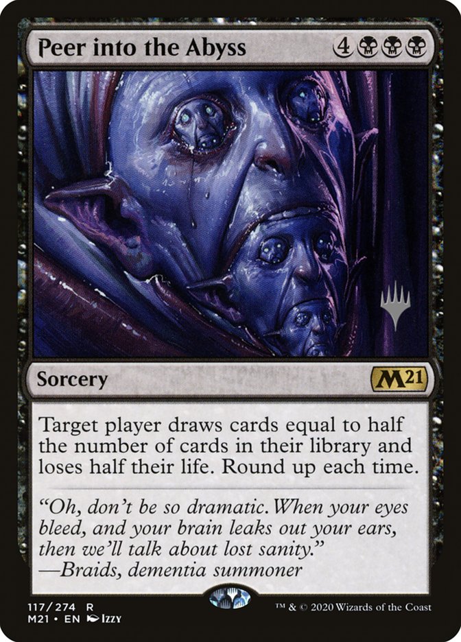 Peer into the Abyss (Promo Pack) [Core Set 2021 Promos] [Foil]