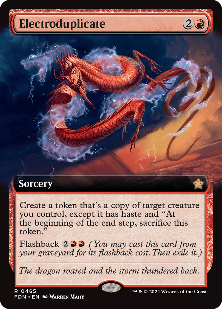 Electroduplicate (Extended Art) [Foundations] [Foil]