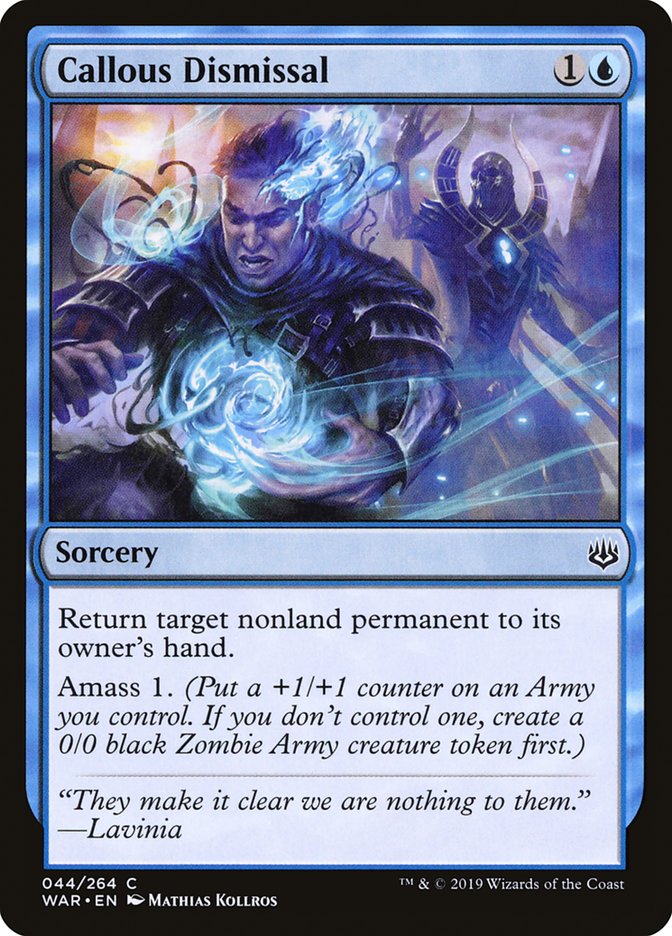Callous Dismissal [War of the Spark] [Foil]