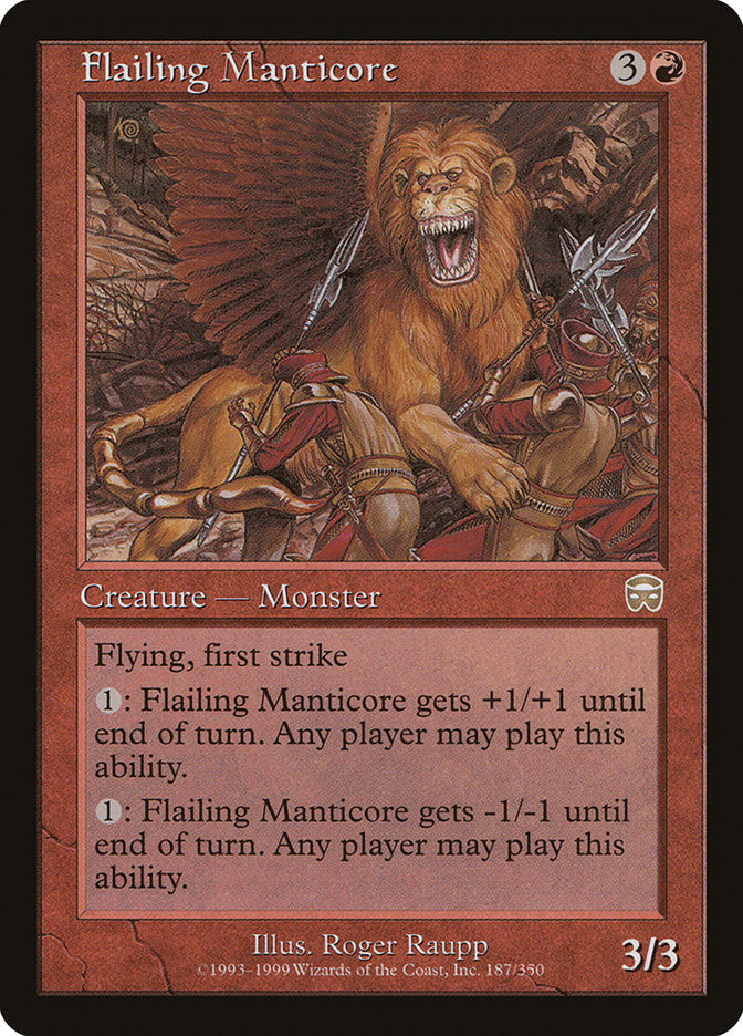 Flailing Manticore [Mercadian Masques] [Foil]