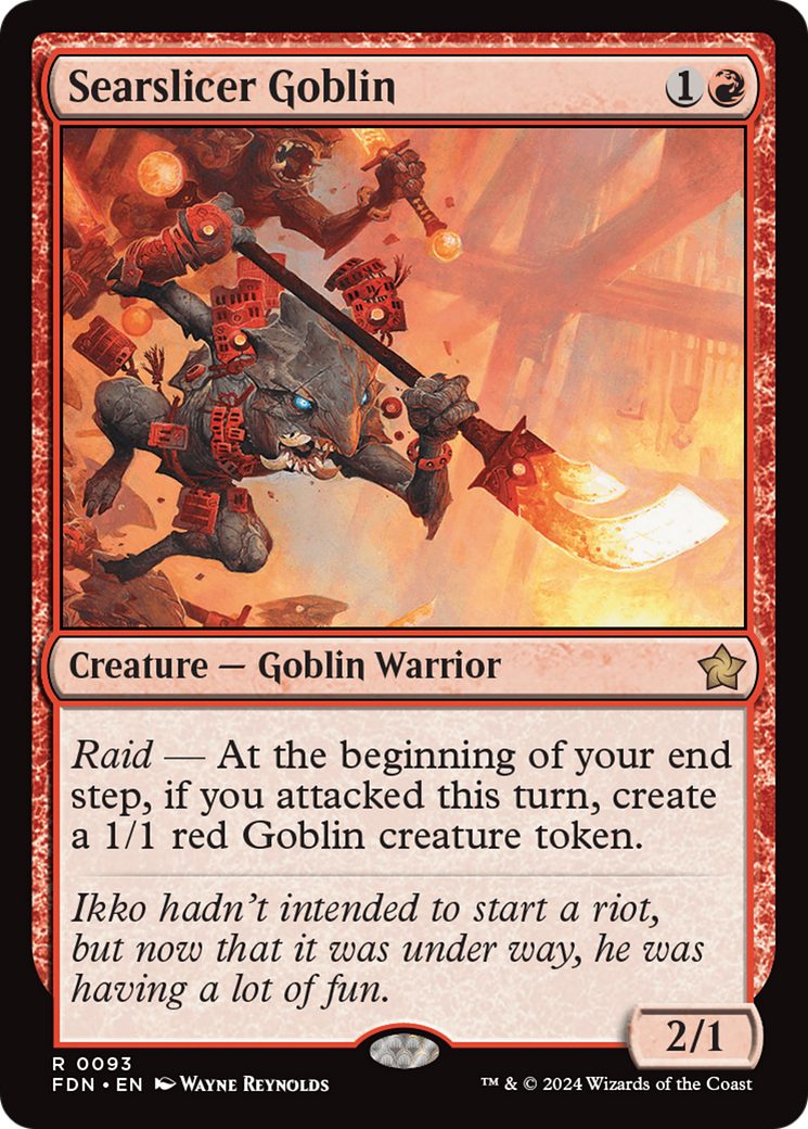 Searslicer Goblin [Foundations] [Foil]