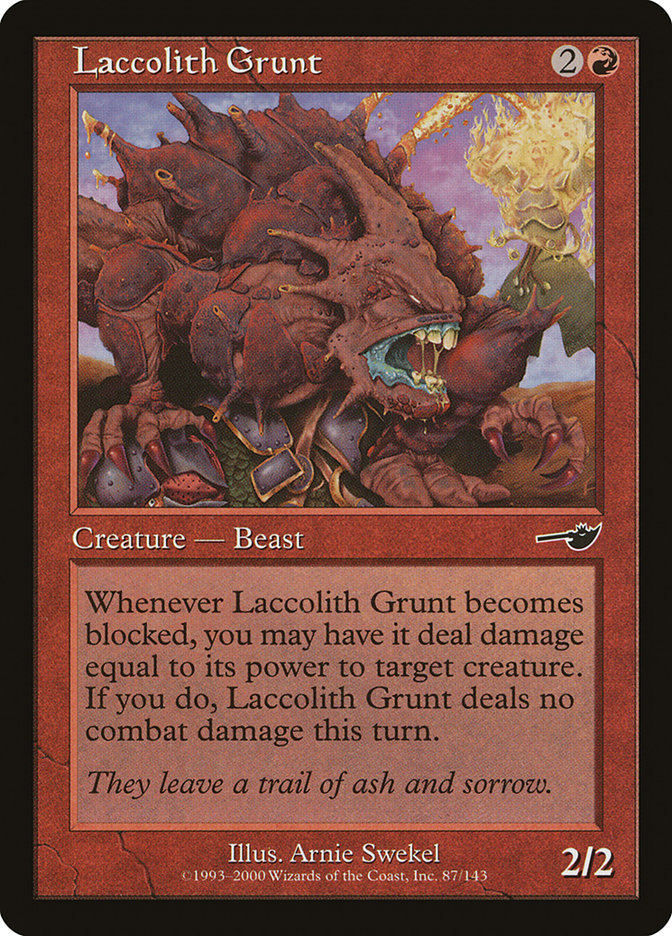 Laccolith Grunt [Nemesis] [Foil]