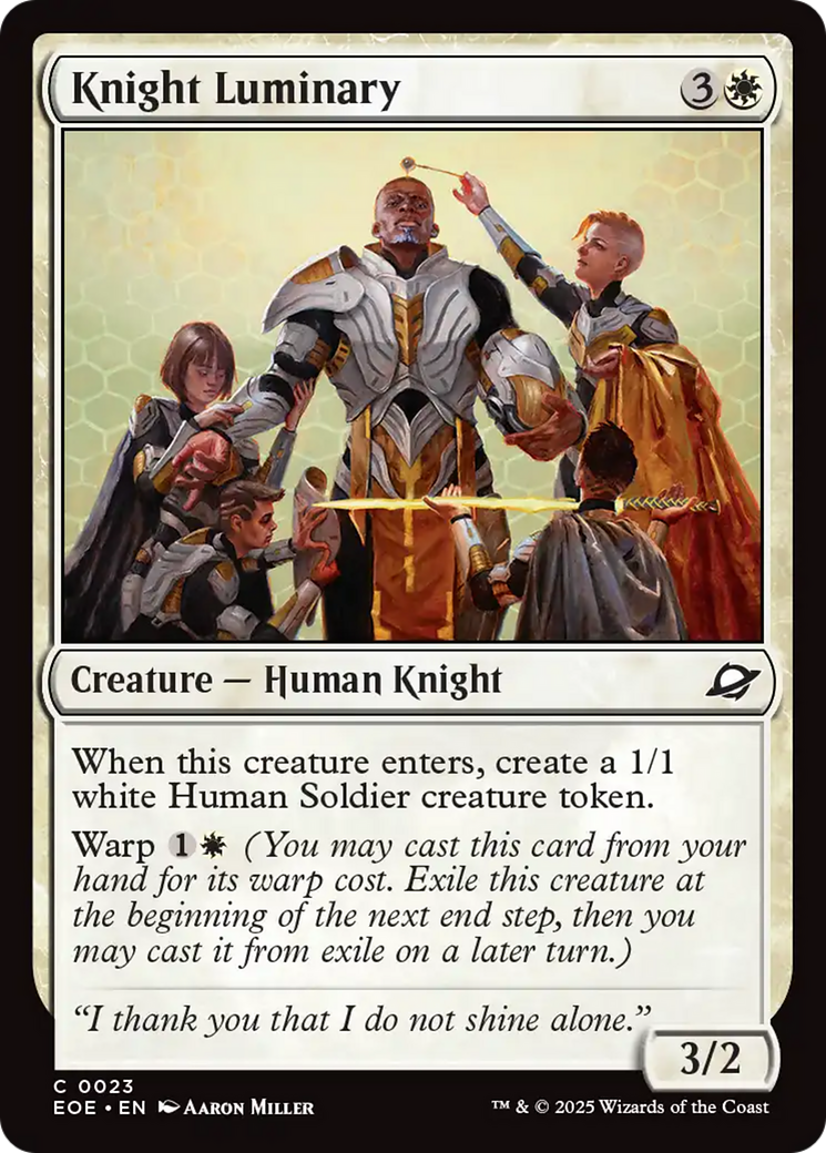 Knight Luminary [Edge of Eternities] [Foil]