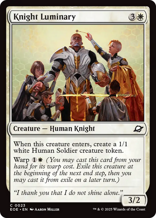 Knight Luminary [Edge of Eternities] [Foil]