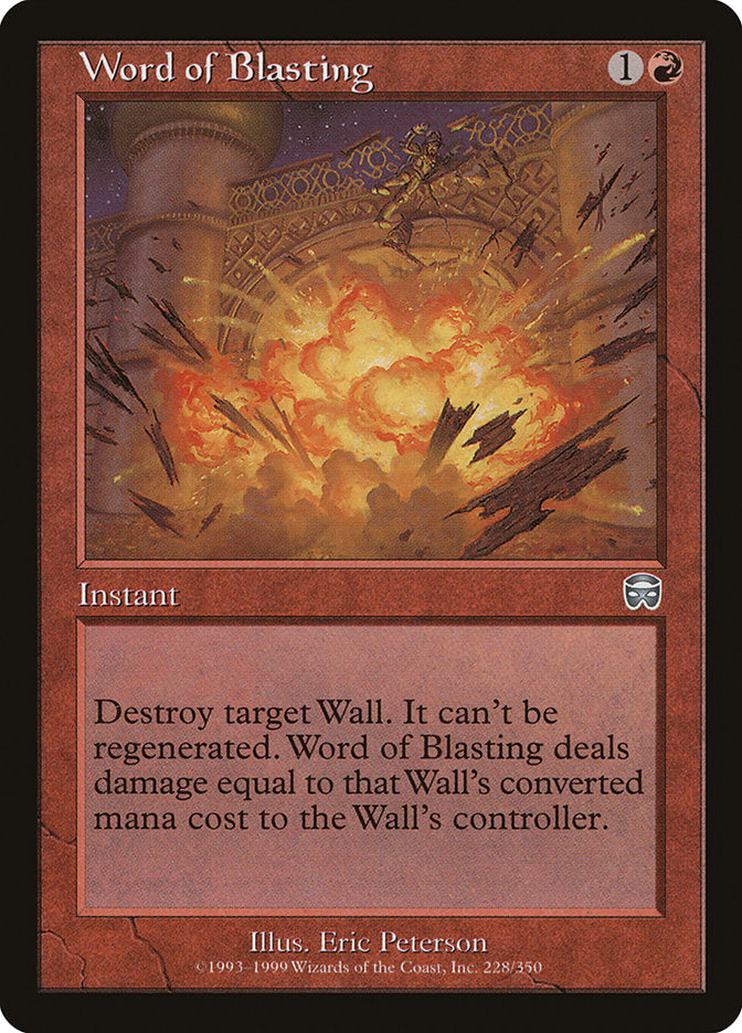 Word of Blasting [Mercadian Masques] [Foil]