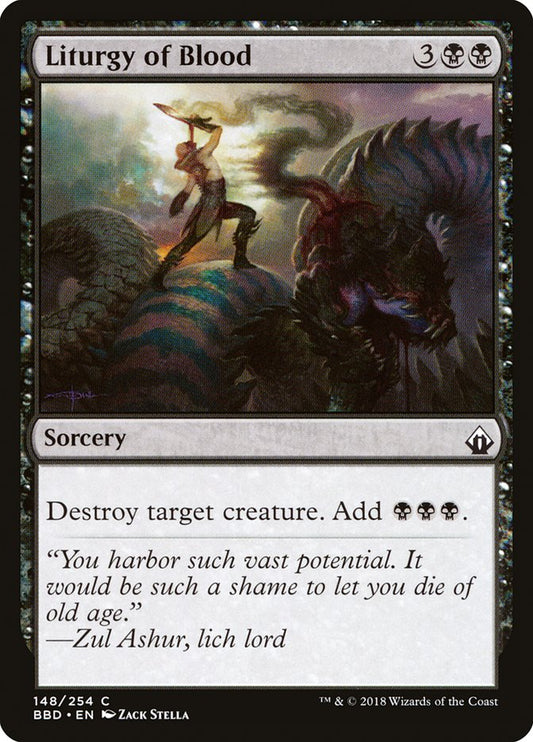 Liturgy of Blood [Battlebond] [Foil]
