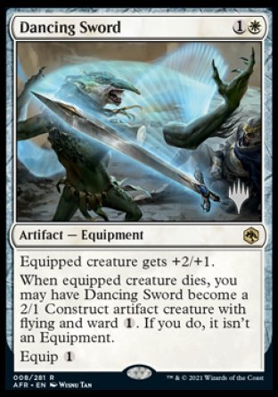 Dancing Sword (Promo Pack) [Dungeons & Dragons: Adventures in the Forgotten Realms Promos] [Foil]