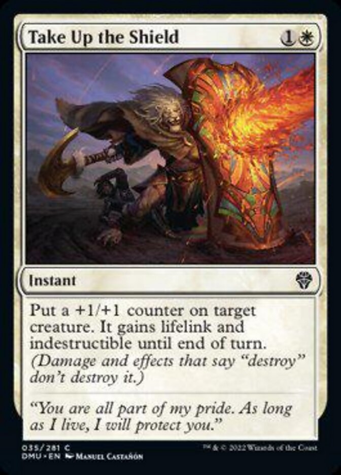 Take Up the Shield [Dominaria United] [Foil]