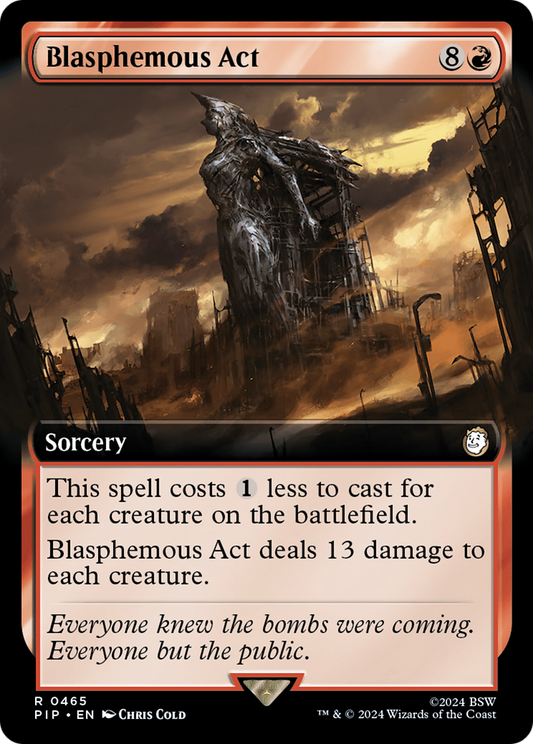 Blasphemous Act (Extended Art) [Fallout] [Foil]