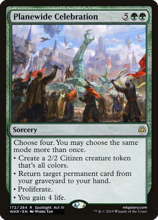 Planewide Celebration [War of the Spark] [Foil]