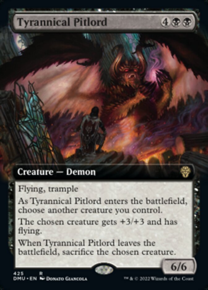 Tyrannical Pitlord (Extended Art) [Dominaria United] [Foil]