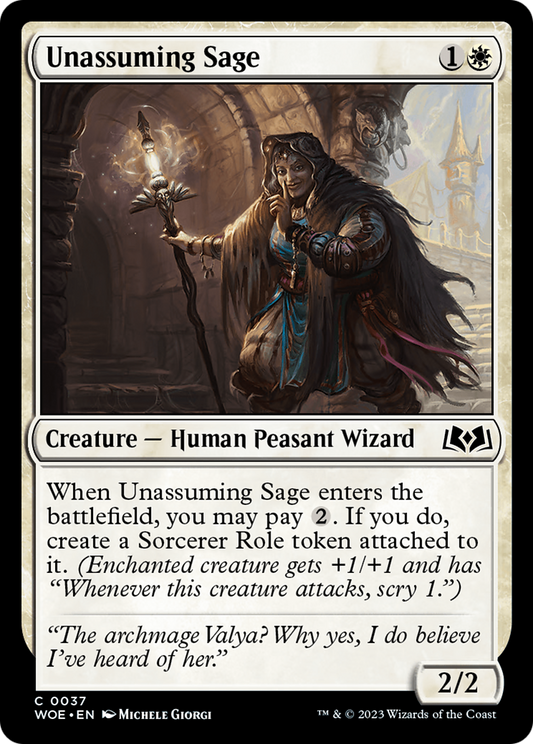Unassuming Sage [Wilds of Eldraine] [Foil]