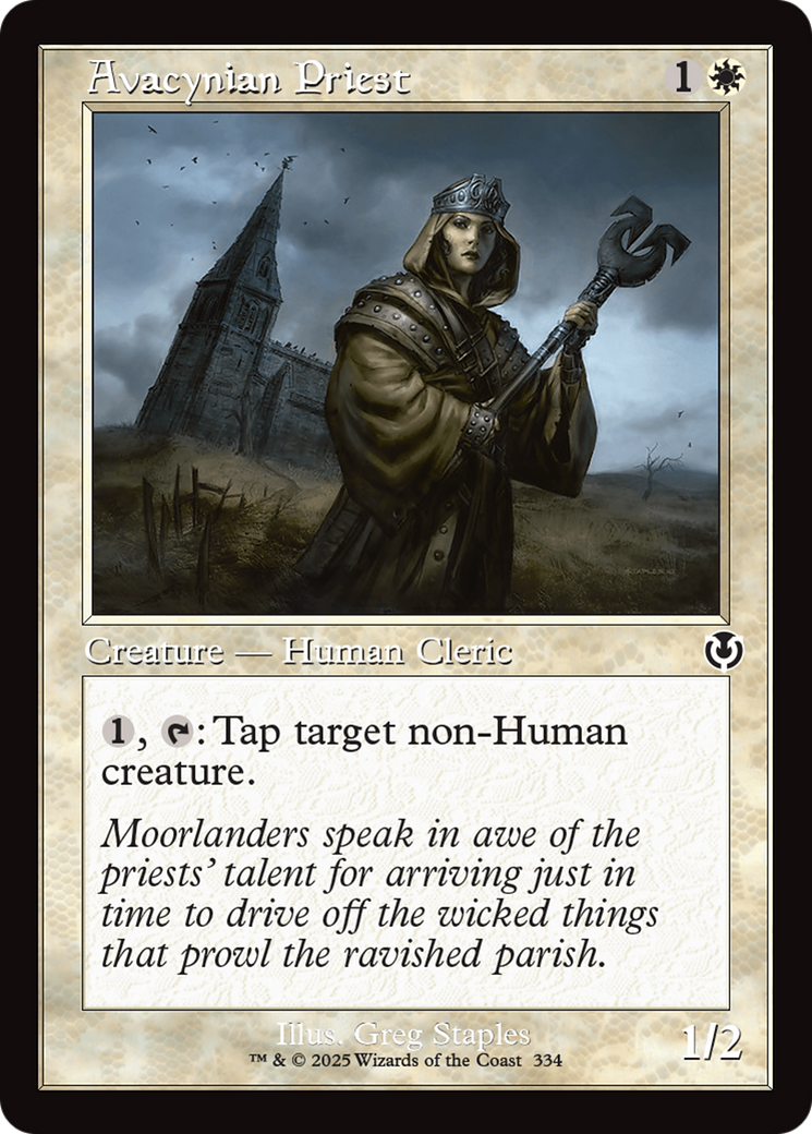 Avacynian Priest (Retro Frame) [Innistrad Remastered] [Foil]