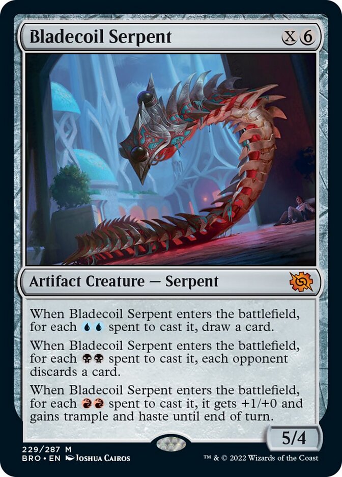 Bladecoil Serpent [The Brothers' War] [Foil]