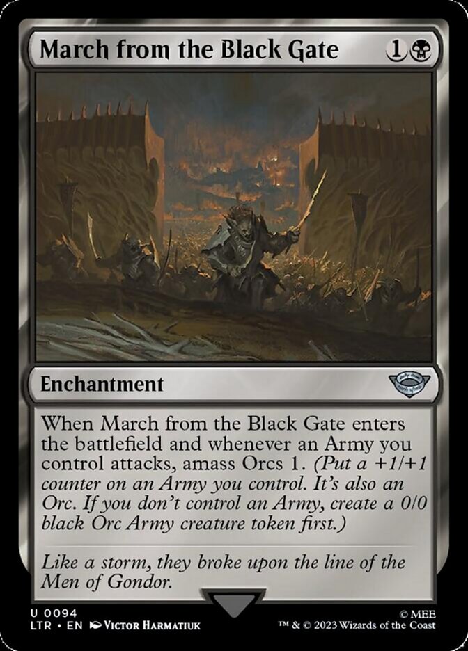 March from the Black Gate [The Lord of the Rings: Tales of Middle-Earth] [Foil]