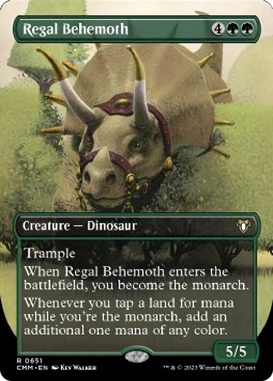 Regal Behemoth (Borderless Alternate Art) [Commander Masters] [Foil]