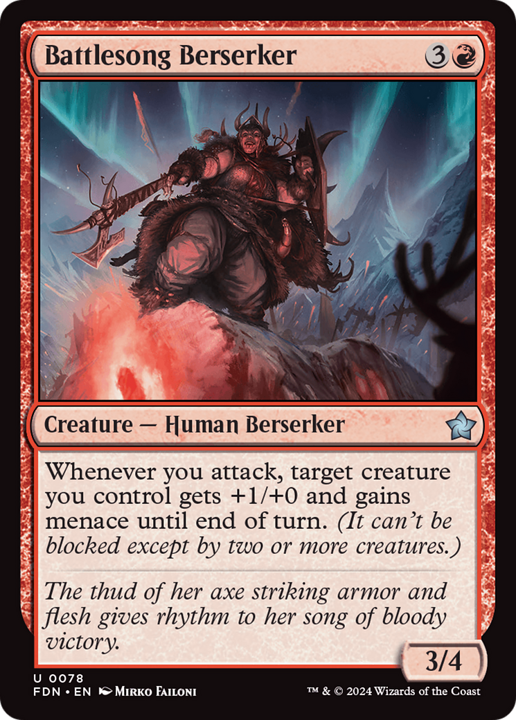 Battlesong Berserker [Foundations] [Foil]