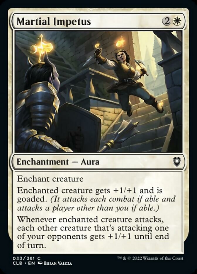 Martial Impetus [Commander Legends: Battle for Baldur's Gate] [Foil]